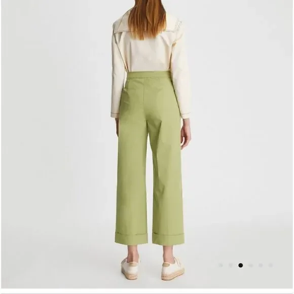 Tory Burch nwt SAILOR PANT in light olive green. - Picture 3 of 16